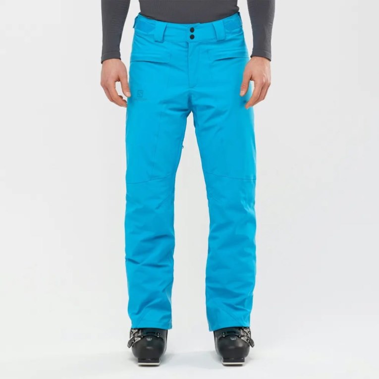 Turquoise Salomon Brilliant Men\'s Ski Pants | IE MF3012